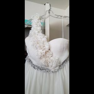 Beautiful Floral One Shoulder Formal Dress